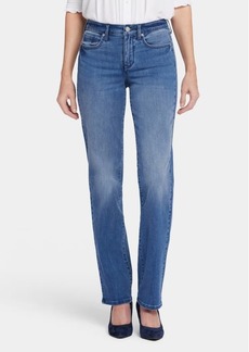 NYDJ Bailey Cool Embrace Mid Rise Relaxed Straight Leg Jeans