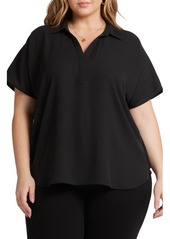 NYDJ Becky Georgette Popover Top