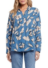 NYDJ Becky Recycled Polyester Georgette Blouse