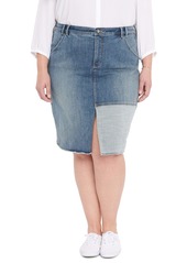 NYDJ Center Slit Midi Skirt (Plus Size)