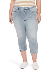NYDJ Chloe Zip Hem Capri Jeans (Plus Size) (Clean Affection)
