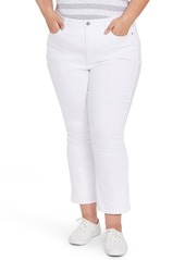 NYDJ CoolMax® Slim Ankle Bootcut Jeans (Optic White) (Plus Size)