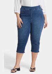 NYDJ Dakota Side Slit Pull-On Capri Jeans