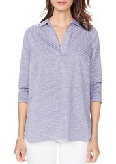 NYDJ Dotted Popover Tunic Top