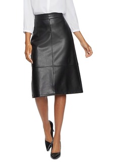 Nydj Faux Leather A Line Skirt