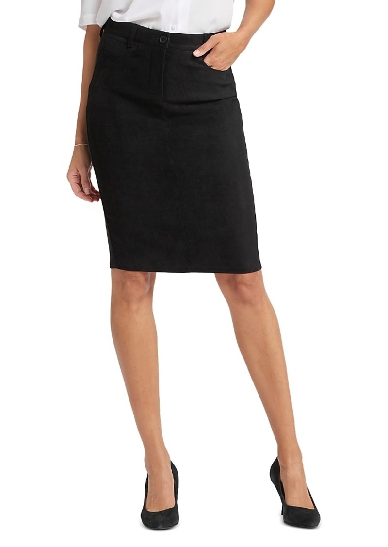 Nydj Faux Suede Pencil Skirt