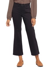 Nydj Julia Relaxed High Rise Flared Jeans in Black Pearl