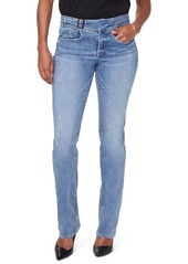 NYDJ Marilyn Buckle Waist Straight Leg Jeans in Coheed at Nordstrom