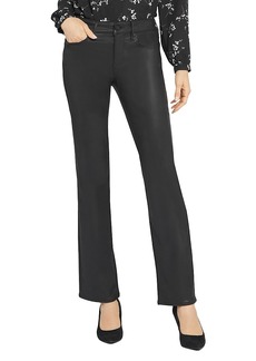 Nydj Marilyn Coated High Rise Straight Jeans