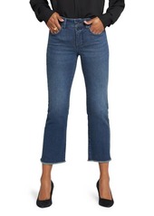 NYDJ Marilyn Frayed Two-Button Ankle Straight Leg Jeans