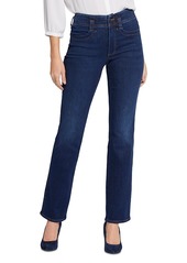 Nydj Marilyn High Rise Straight Jeans in Rendezvous