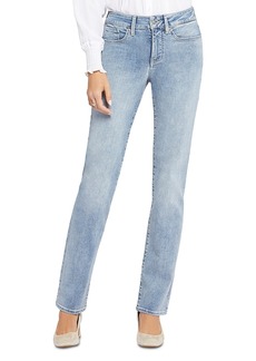 Nydj Marilyn High Rise Straight Jeans in Haley
