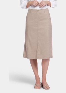 NYDJ Marilyn Linen Blend A-Line Skirt