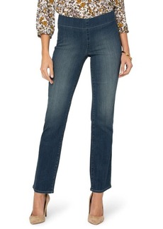 NYDJ Marilyn Pull-On Straight Leg Jeans in Cleanbalance at Nordstrom