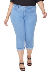 NYDJ Marilyn Rolled Cuff Crop Skinny Jeans (Belle Isle) (Plus Size)