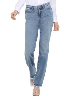 NYDJ Mid Rise Relaxed Straight Leg Jeans in Stonington