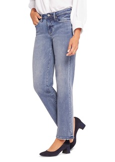 Nydj Petites Emma High Rise Relaxed Slender Straight Jeans in Romance