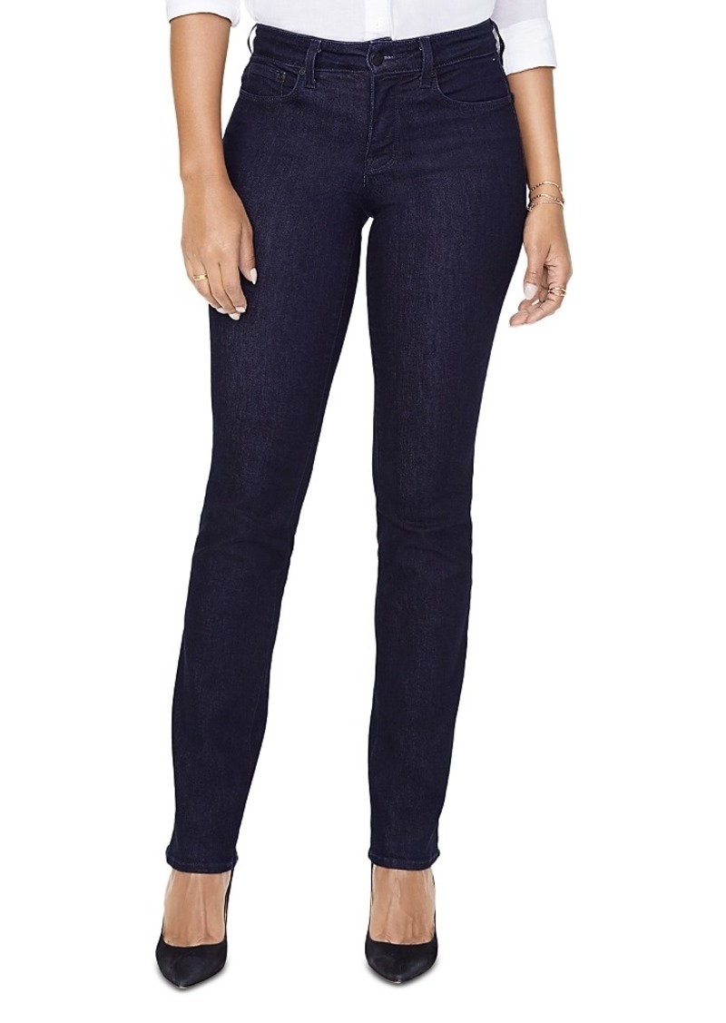 Nydj Marilyn High Rise Straight Jeans in Rinse