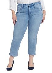 Nydj Plus Marilyn Straight Ankle Jeans in Lakefront