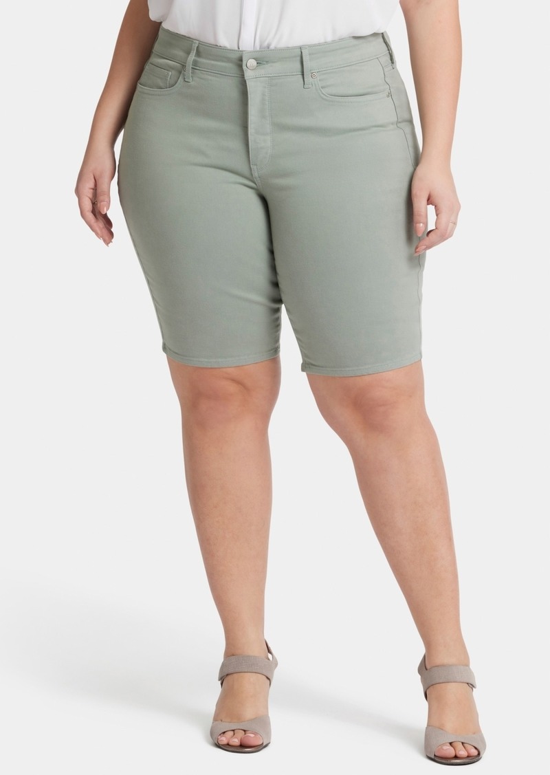 Nydj Plus Size Briella Denim Shorts - Lily Pad