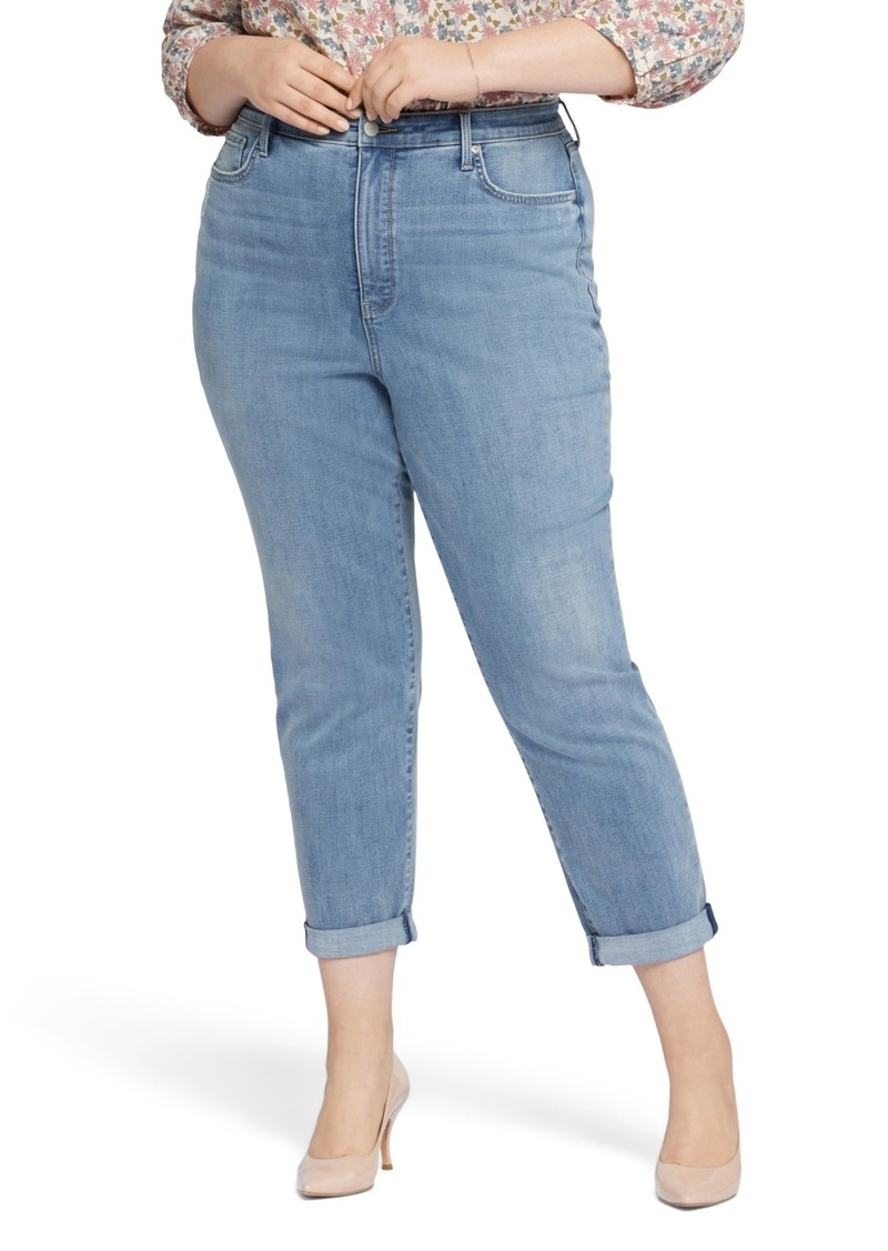 Nydj Plus Size Margot Girlfriend Rolled Cuffs Jeans - Angel