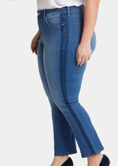 Nydj Plus Size Marilyn Straight High Rise Ankle Jeans - Azurewave