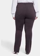 Nydj Plus Size Marilyn Straight Pants - Cordovan