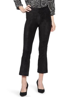 NYDJ Pull-On Ankle Slim Bootcut Faux Suede Pants