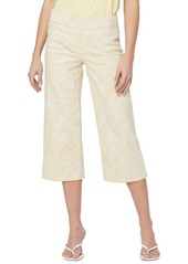 NYDJ Pull-On Wide Leg Capri Jeans in Darcey Paisley at Nordstrom
