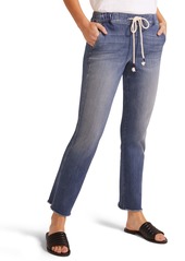 NYDJ Sheri Drawstring High Waist Fray Hem Ankle Slim Jeans (Myer)