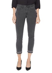 NYDJ Sheri Embroidered Cropped Slim Jeans in Folsom 
