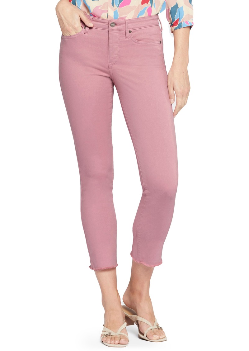 NYDJ Sheri Frayed Hem Slim Jeans in Vintage Pink at Nordstrom Rack
