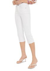 NYDJ Straight Cropped Jeans in Optic White