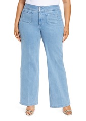 NYDJ Teresa Wide Leg Trouser Jeans (Belle Isle) (Plus Size)