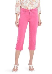 NYDJ ThighShaper Straight Crop Pants in Pink Peony at Nordstrom