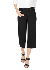 NYDJ Wide-Leg Capri Jeans in Black