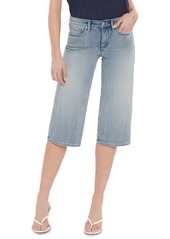 NYDJ Wide Leg Pedal Pusher Jeans in Clean Affection