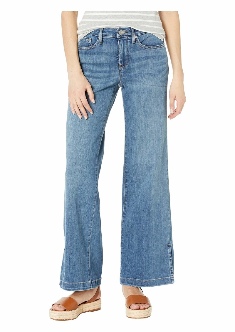 women's petite wide leg jeans