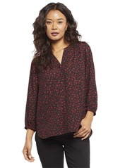 NYDJ Women's Pintuck Blouse floriston