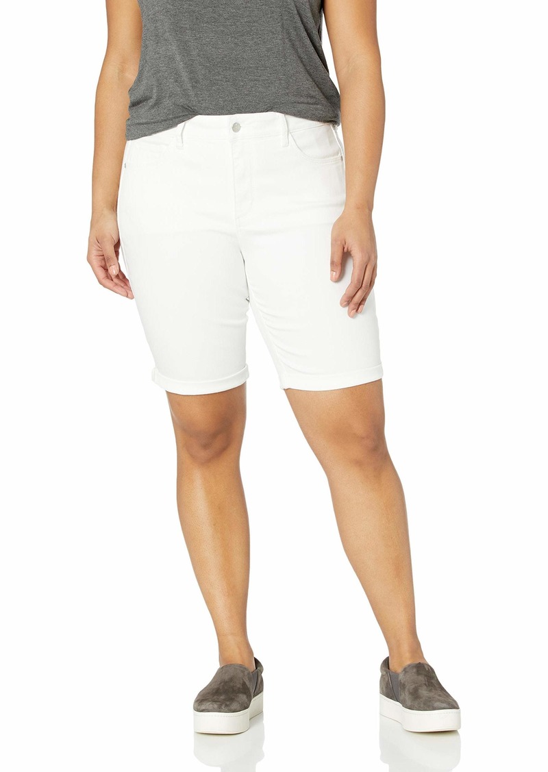 NYDJ Women's Plus Size Briella Jean Shorts with Roll Cuffs | Slimming & Flattering Fit  26W