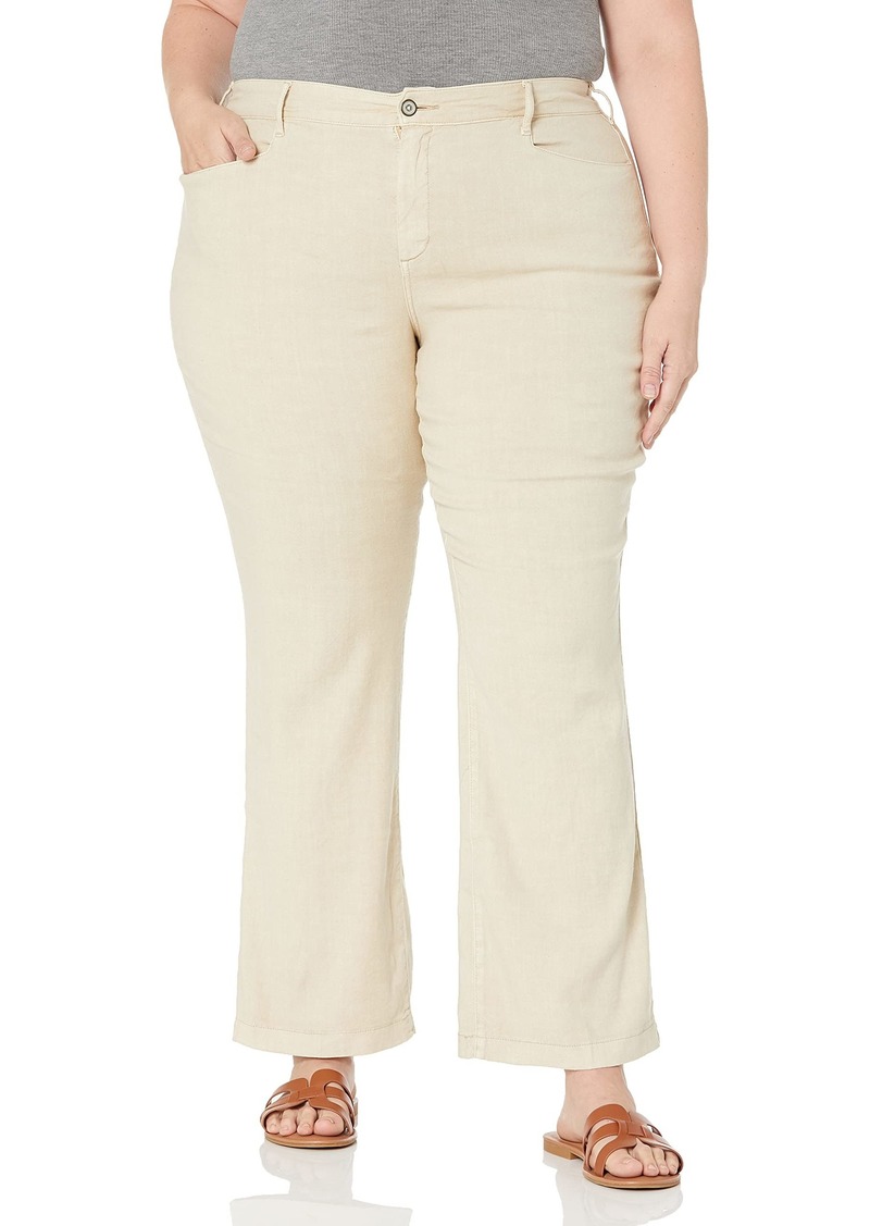 NYDJ womens Plus Size Linen Trouser Pants   US