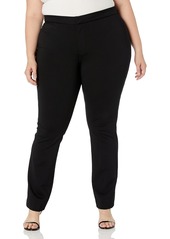 NYDJ womens Plus Size Slim Trouser in Ponte Knit | Slimming & Flattering Fit Pants   US