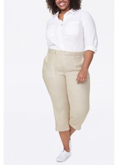 Nydj Women's Plus Size Stretch Linen Utility Pants