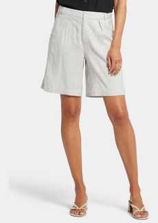 Nydj Women's Relaxed Shorts - Slubby Stripe