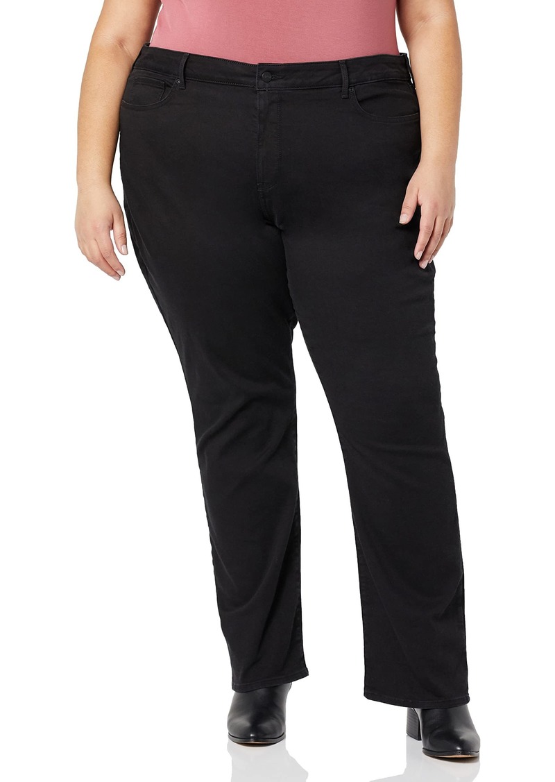 NYDJ Women's Size Marilyn Straight Ankle Jeans | Slimming & Flattering Fit Black