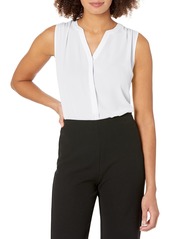 NYDJ womens Sleeveless Pintuck Blouse   US