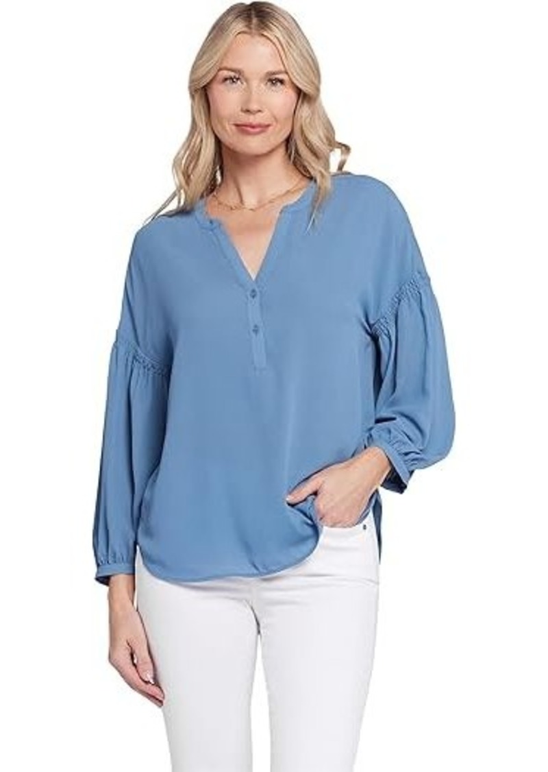 NYDJ Petite Paulina Peasant Blouse