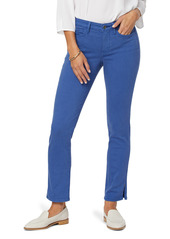NYDJ Sheri Rivet Side Slit Slim Ankle Jeans in Royal Blue at Nordstrom