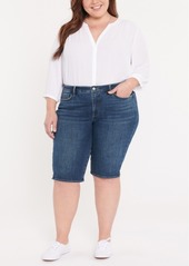 Nydj Plus Size Capri Jeans with Riveted Side Slits