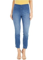 NYDJ Skinny Ankle Pull-On Jeans in Cool Embrace® Denim with Side Slits in Deleon
